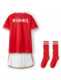 Otroški Nogometna dresi replika Benfica Domači 2023-24 Kratek rokav (+ hlače)